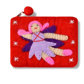 Red Fairy Design Coin Purse