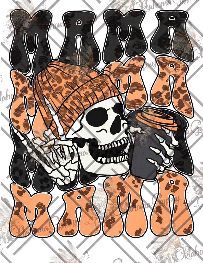 Skeleton Mama Coffee Digital File