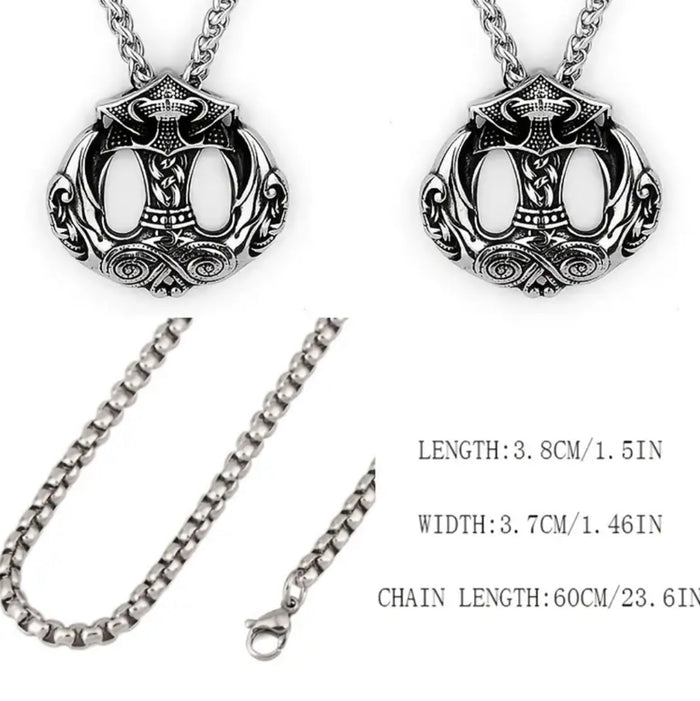 Stainless Steel Anchor Pendant Necklace