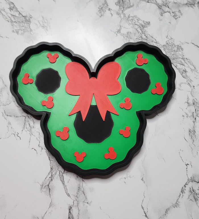 *STL /3MF FILE ONLY* Christmas Wreath Tray Digital File