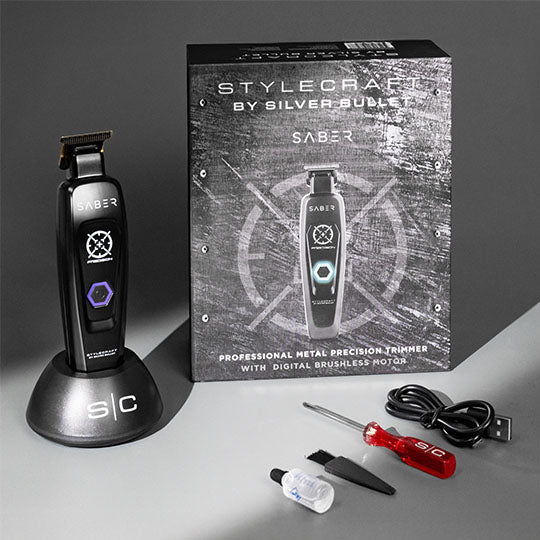 StyleCraft by Silver Bullet Saber Precision Trimmer Black