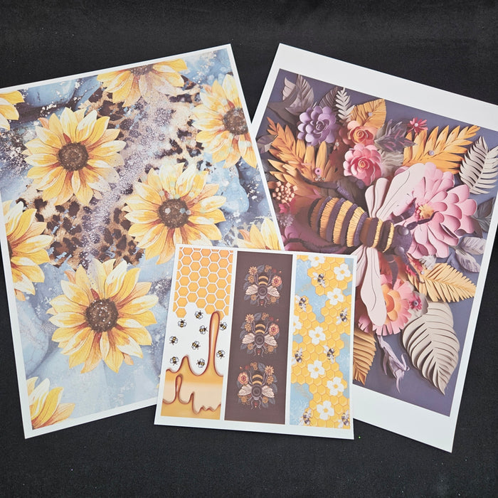 SUBLIMATION DECAL PACK - The Honey Bee Collection - Pack 1