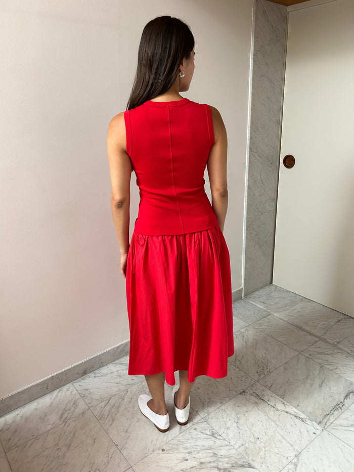 Tie Skirt, Red Brooke Callahan