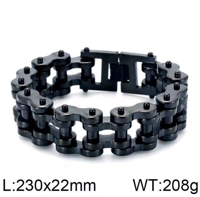Titanium Heavy Bike Chain Bracelet