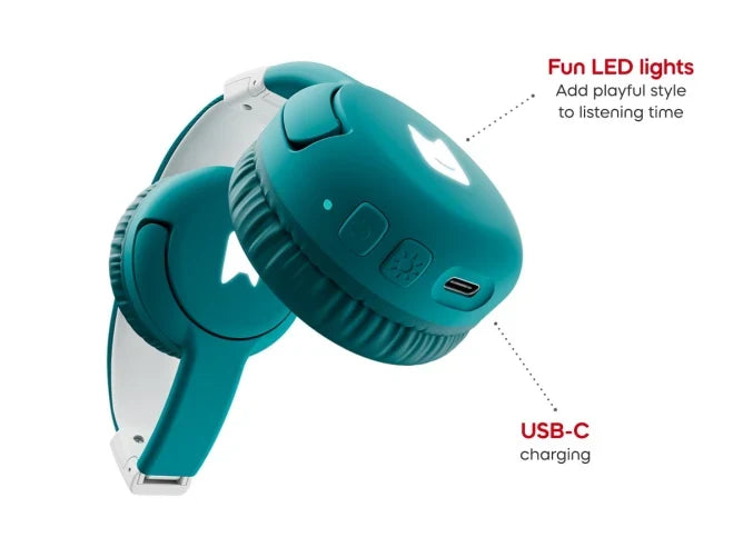 Tonies Headphones - Bluetooth - Tropical Teal - Feature 3