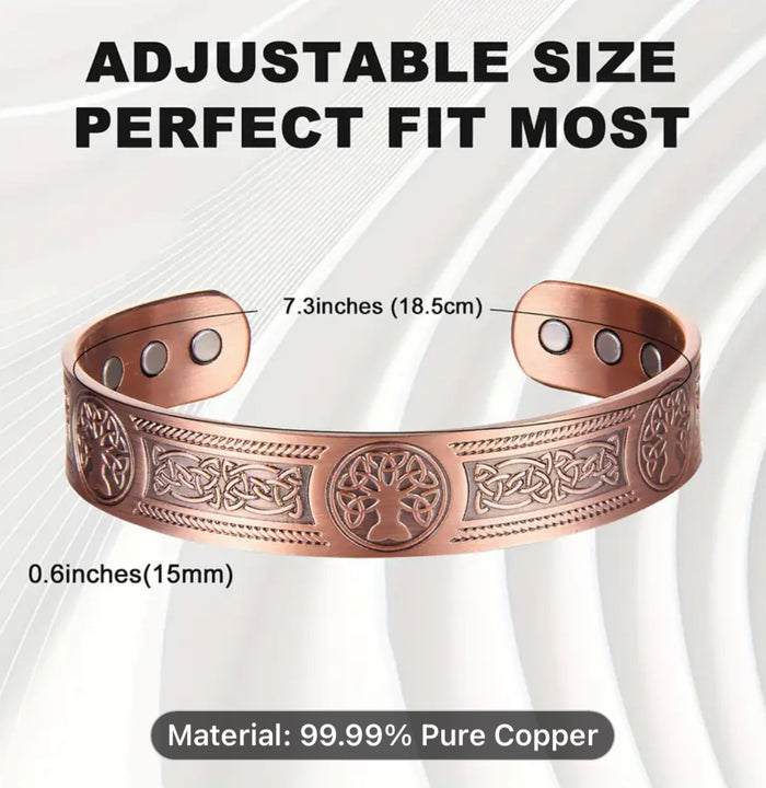 Tree of Life Copper Magnetic Bracelet