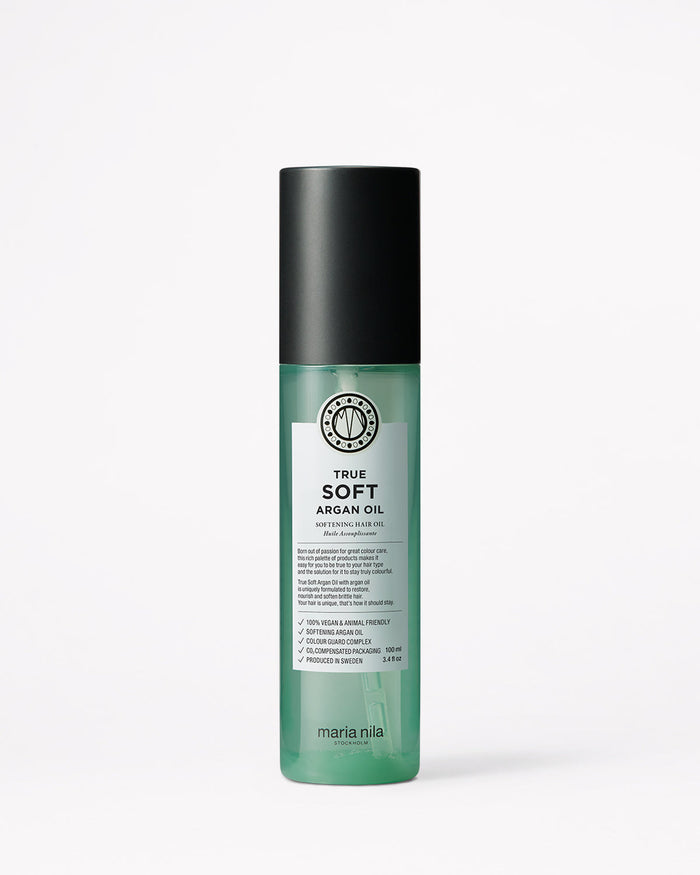 True Soft Argan Oil - Maria Nila hair care at Solvi Salon, Boise, Idaho