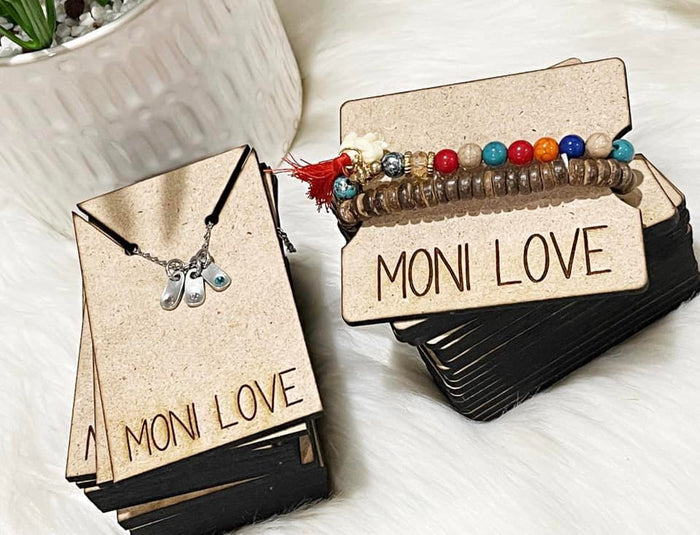 Wholesale | 20 pcs | Branded Bracelet Wood Cards