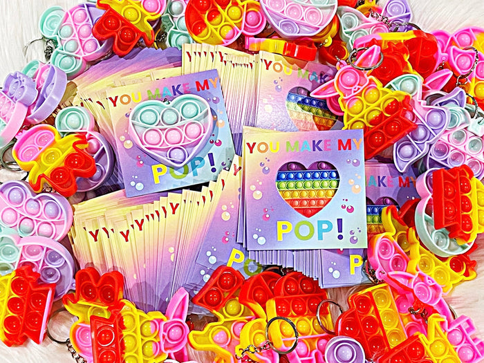 Wholesale | Pop It Card with PASTEL COLOR ONLY Mini Pop Its