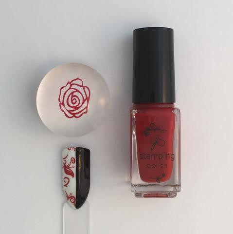 #009 REDy for Anything | Clear Jelly Stamping Polish