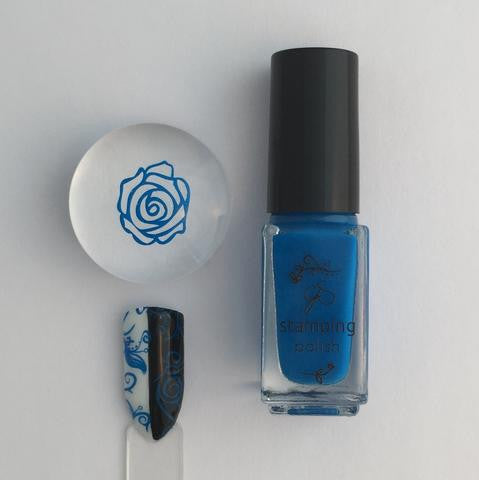 #010 Gotta Be Blue | Clear Jelly Stamping Polish
