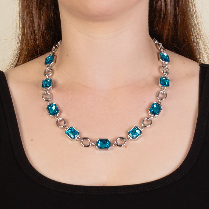 12010 - Crystal Necklace - Turquoise