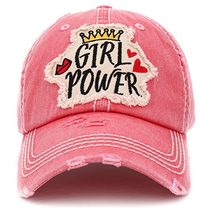 1407 - Girl Power Hat - Hot Pink