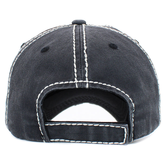 1505 - God Bless Hat - Black