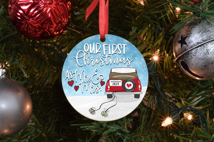 2021 Wedding Christmas Ornaments Digital File