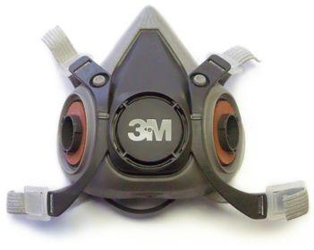 3M HALF FACE RESPIRATOR WITH P-100 CARTRIDGES