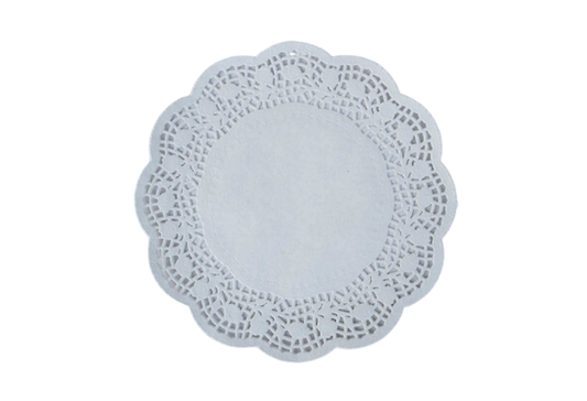 6.5" White Paper Doilies
