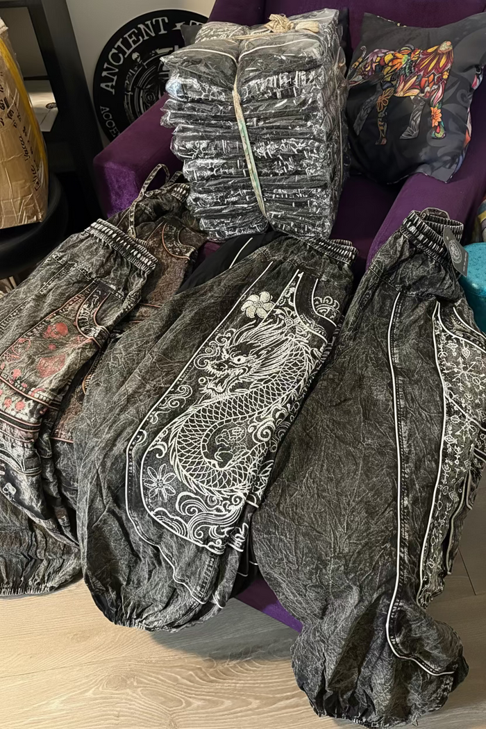 Ancient Tribal Parachute Pants