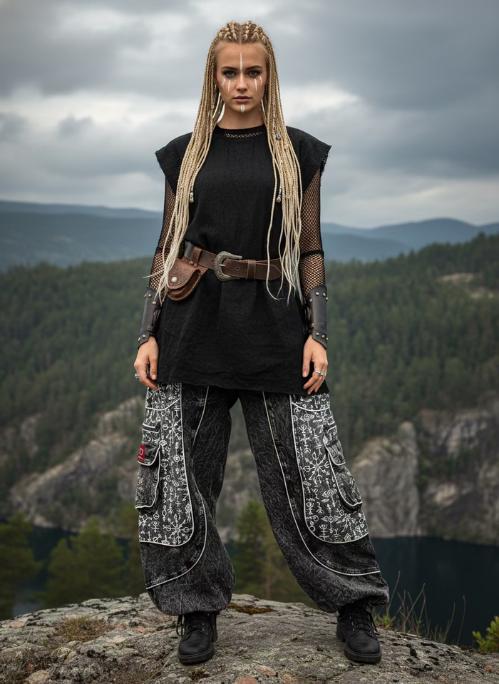 Ancient Tribal Parachute Pants