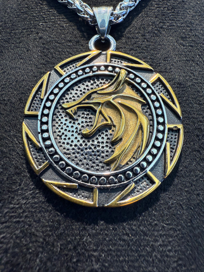 Fenrir Titanium Amulet & Necklace Set