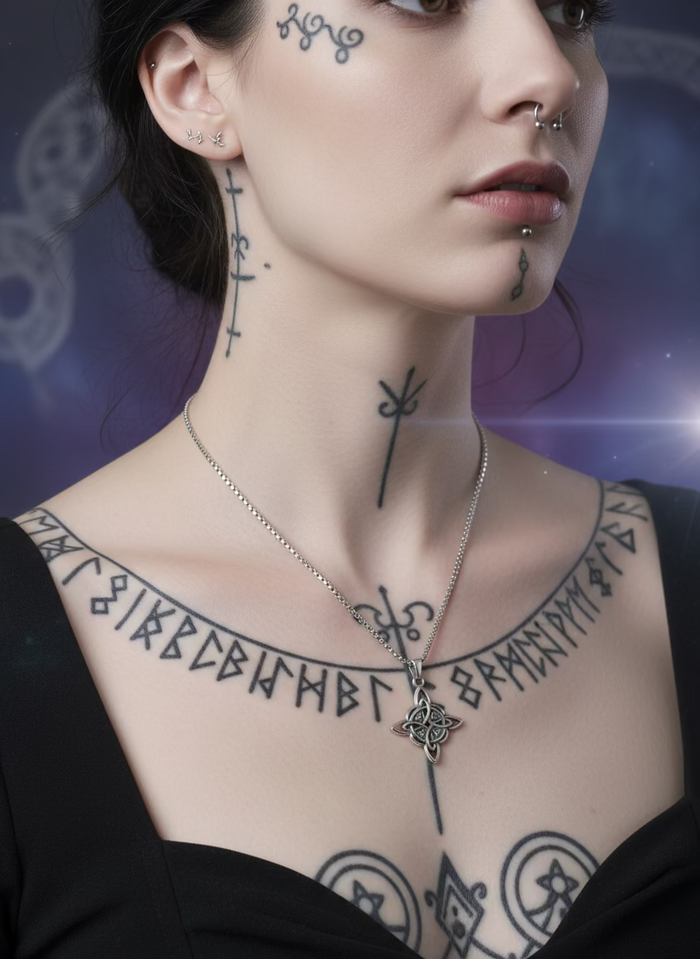 Witches Knot Amulet & Necklace Set