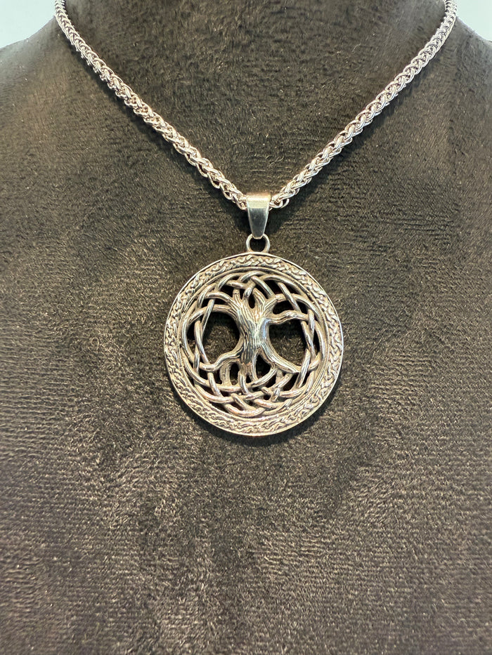 Transparent Titanium Tree of Life Amulet & Necklace