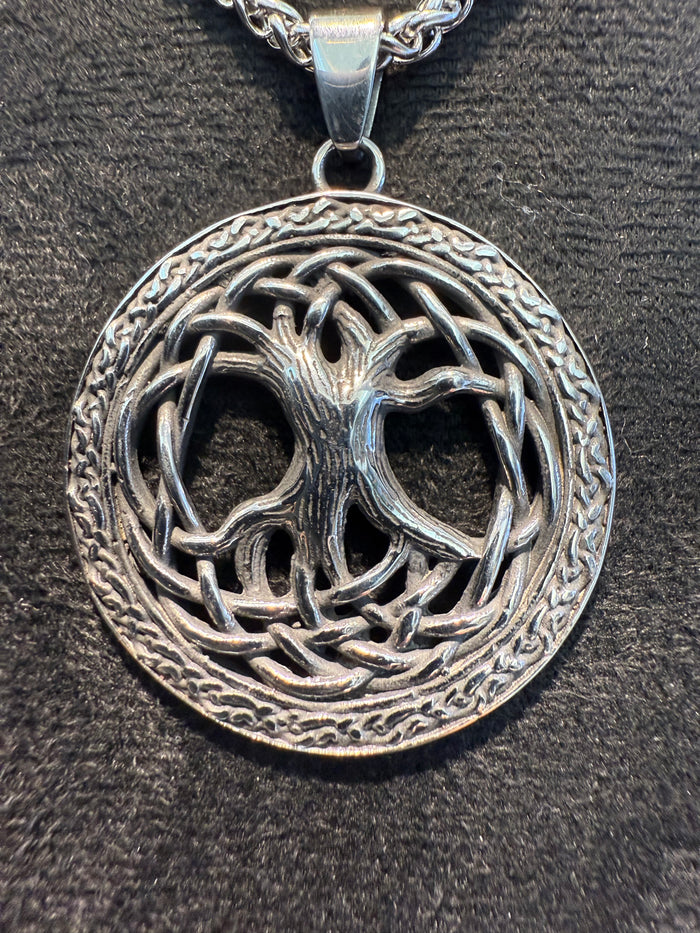 Transparent Titanium Tree of Life Amulet & Necklace