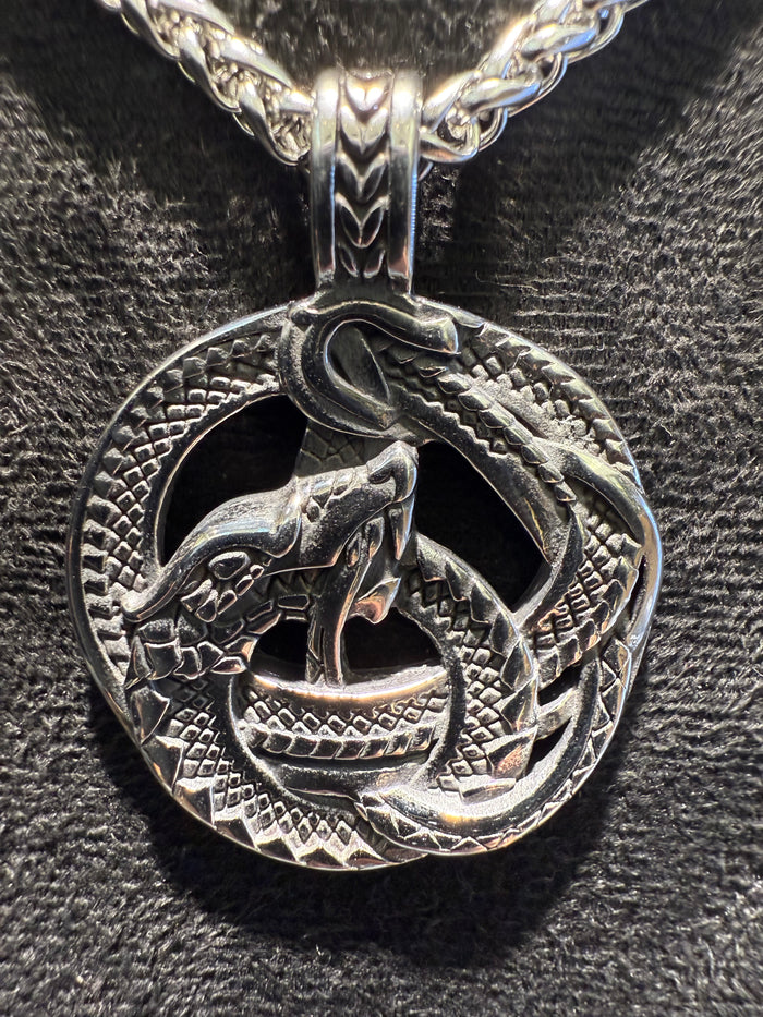 Titanium Dragon Knot Amulet