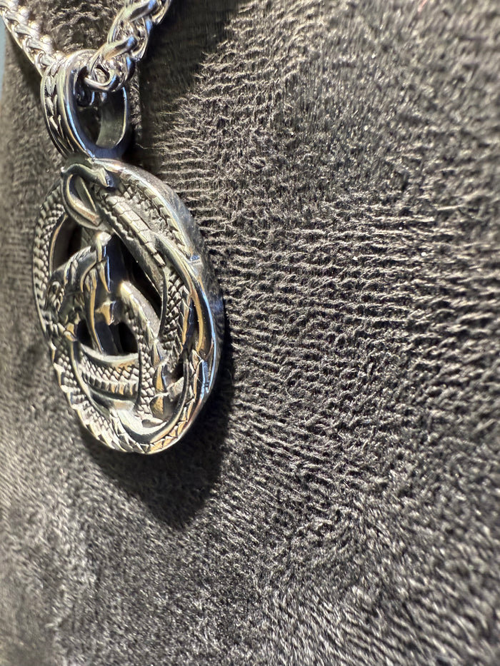 Titanium Dragon Knot Amulet