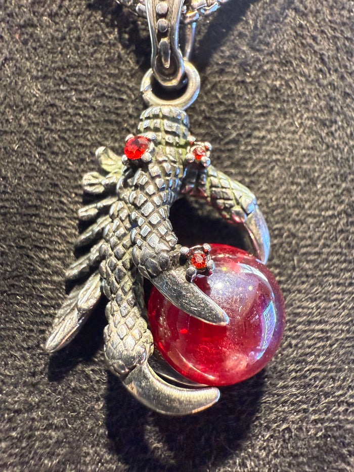 Dragon Ball Claw Pendant & Necklace Set