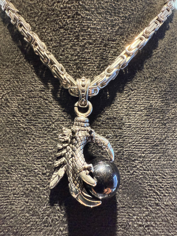 Dragon Ball Claw Pendant & Necklace Set