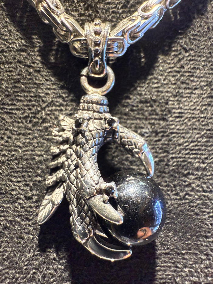 Dragon Ball Claw Pendant & Necklace Set