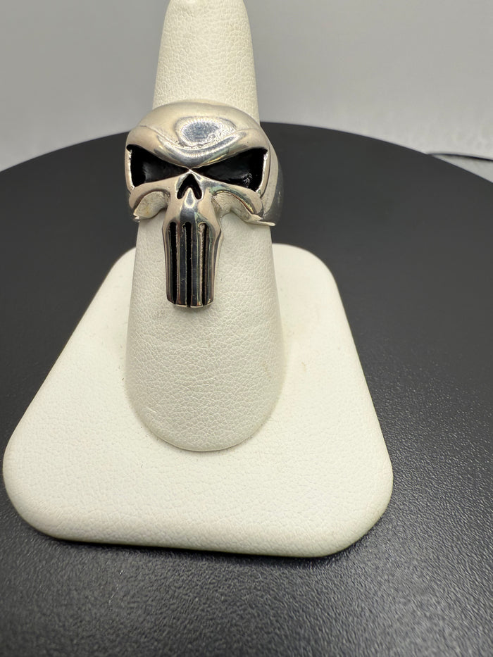 Titanium Punisher Skull Ring