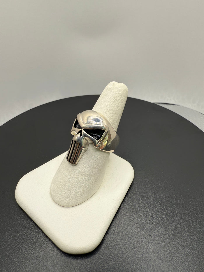 Titanium Punisher Skull Ring