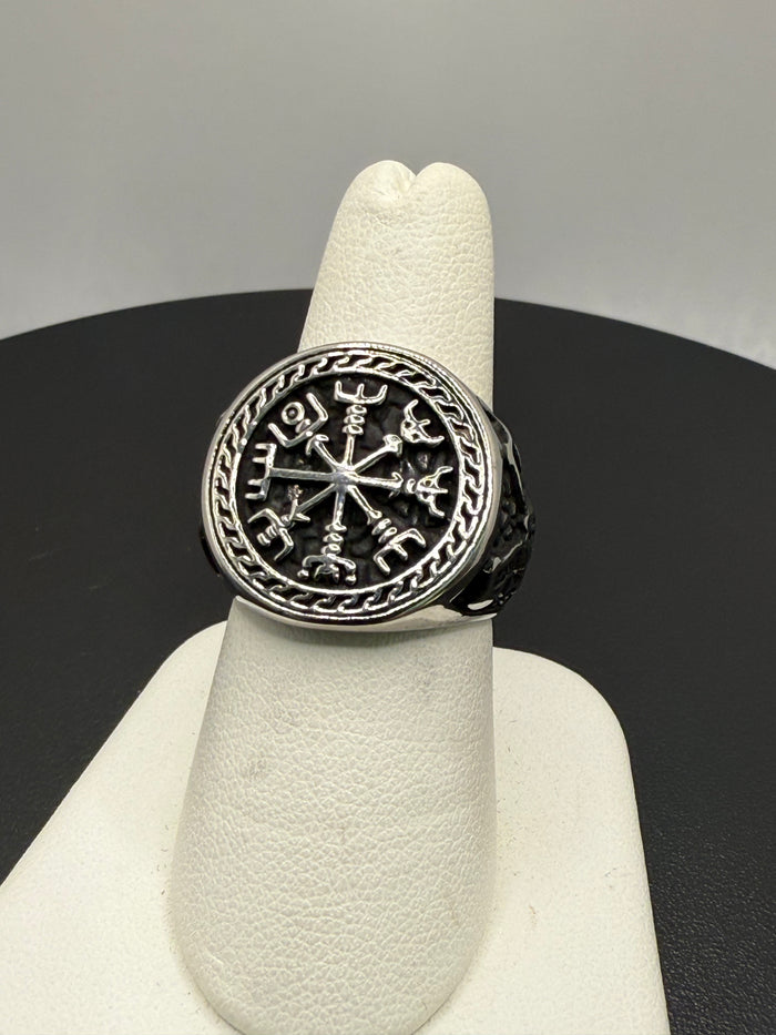Titanium Double Axe Vegisir Ring