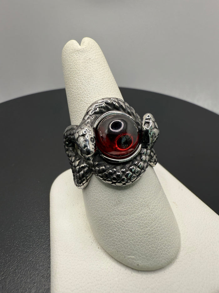 Double Snake Knot Stone Ring