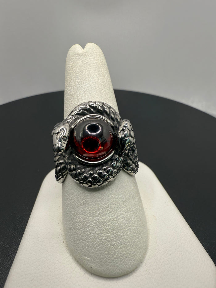 Double Snake Knot Stone Ring