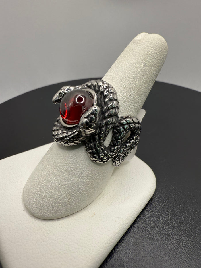 Double Snake Knot Stone Ring