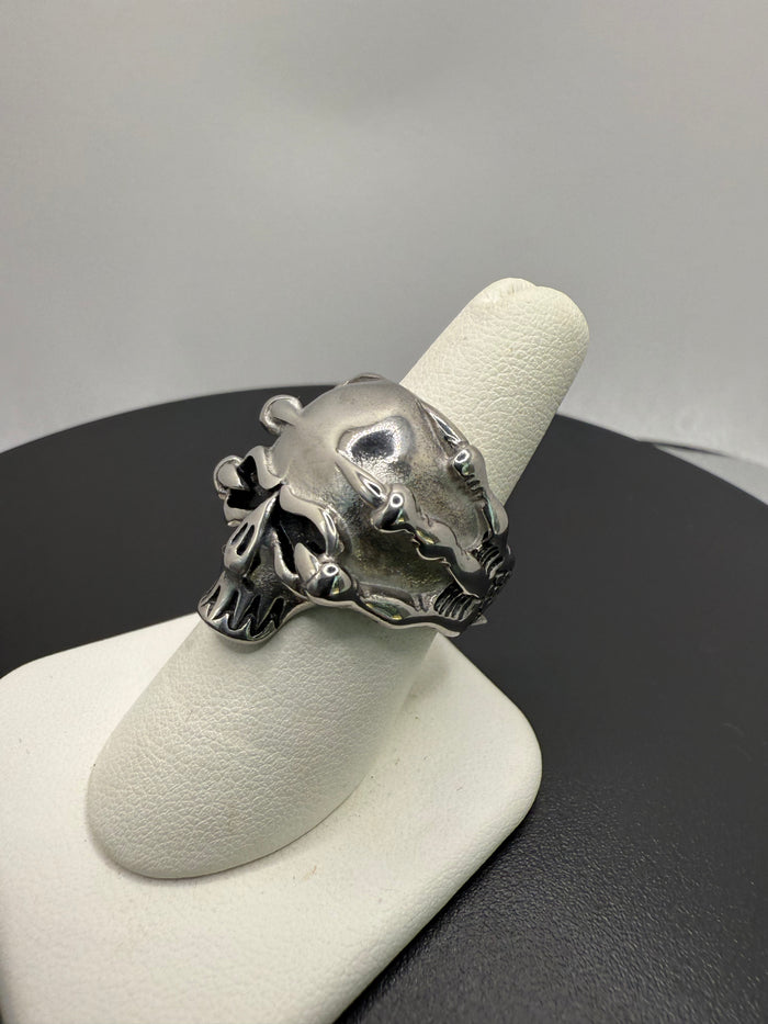 The Titanium Claw Skull Ring