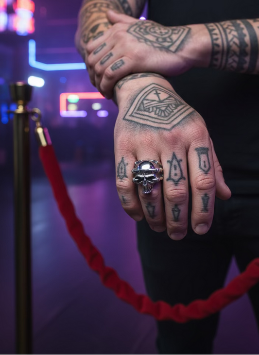 The Titanium Claw Skull Ring