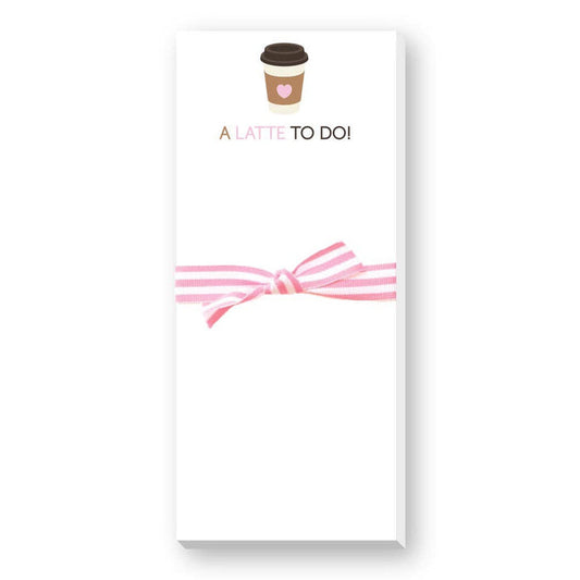 A Latte To Do Skinnie Notepad