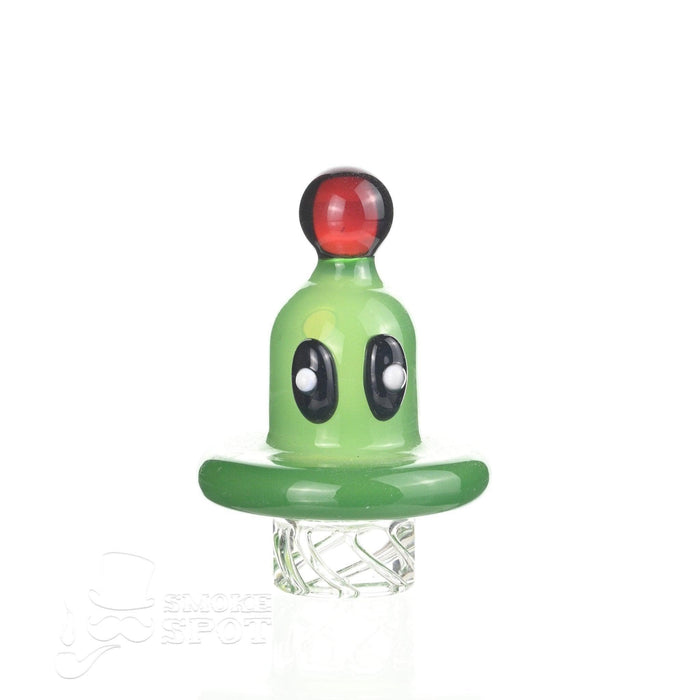 AFM Alien Spinner Cap Green premium glass carb cap by SSV - Smoke Spot Smoke Shop