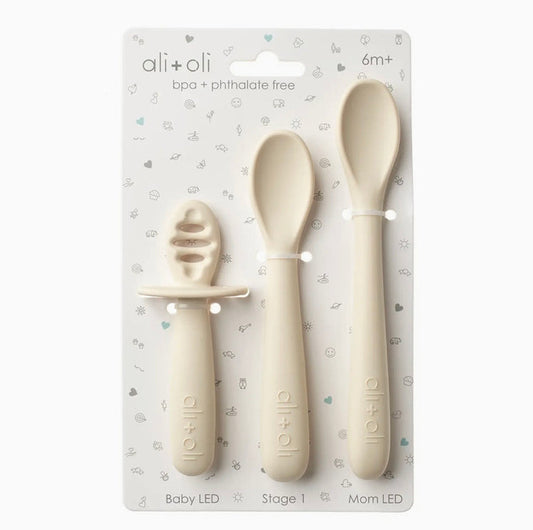 Ali+Oli (3 pc) Multi Stage Spoon for Baby - Coco