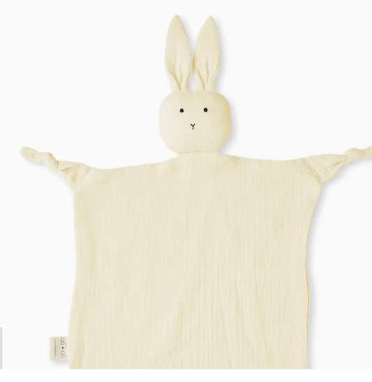 Ali+Oli Cuddle Security Blanket Soft Muslin Cotton Bunny