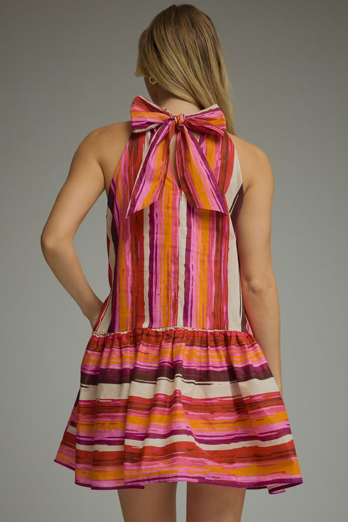 Amber Sunset Mini Dress
