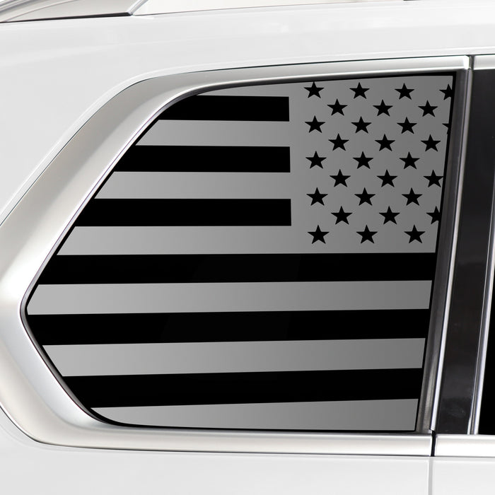 Quarter Window American Flag Vinyl Decal Stickers Fits BMW X7 2019 - 2025 - Bogar Tech Designs