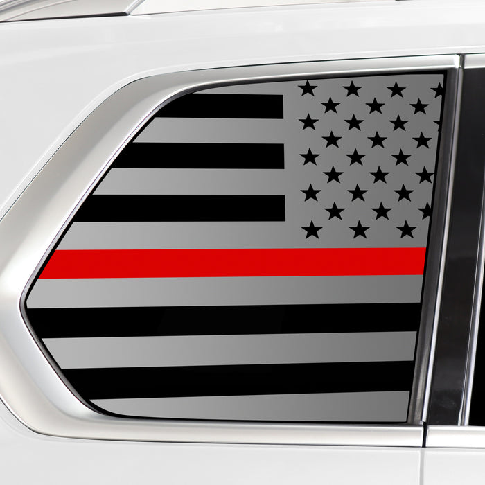 Quarter Window American Flag Vinyl Decal Stickers Fits BMW X7 2019 - 2025 - Bogar Tech Designs