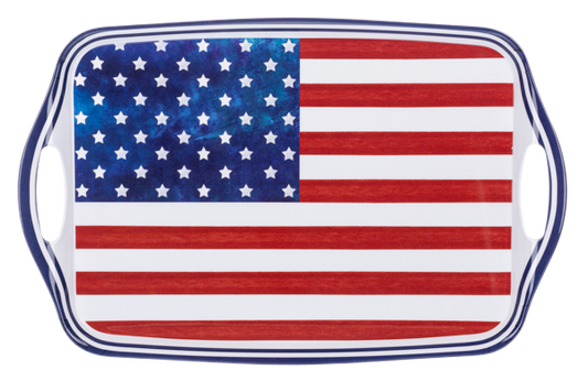 American Flag Serving Tray