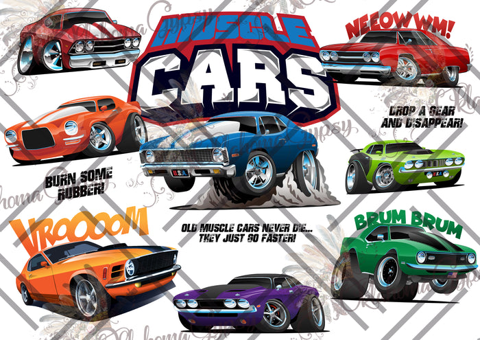 American Muscle Cars Digital File