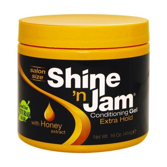 AMPRO SHINE N JAM CONDITIONING GEL - EXTRA HOLD - Palms Fashion Inc.